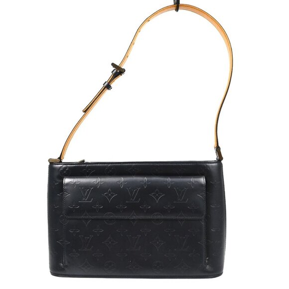 Louis Vuitton Black Monogram Mat Alston Shoulder Bag - Picture 1 of 10